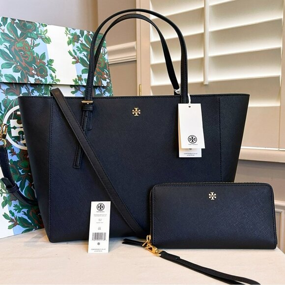 🔥NeW! Tory Burch Set Emerson Small Tote & Continental Wallet - Picture 2 of 11
